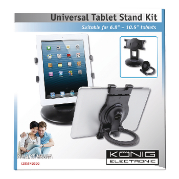 CSTSTND300 Tabletstandaard universeel kunststof zwart Verpakking foto